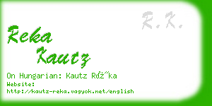 reka kautz business card